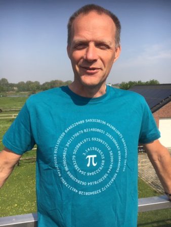 Rob Agtersloot heeft een VORtech pi-dag T-shirt gewonnen